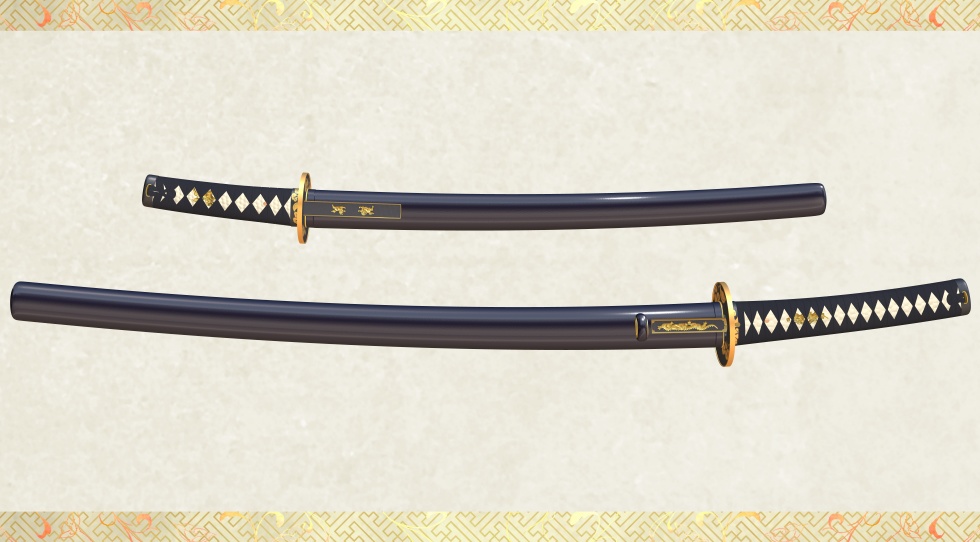 骨喰藤四郎+鯰尾藤四郎セット【名刀3D素材シリーズ】