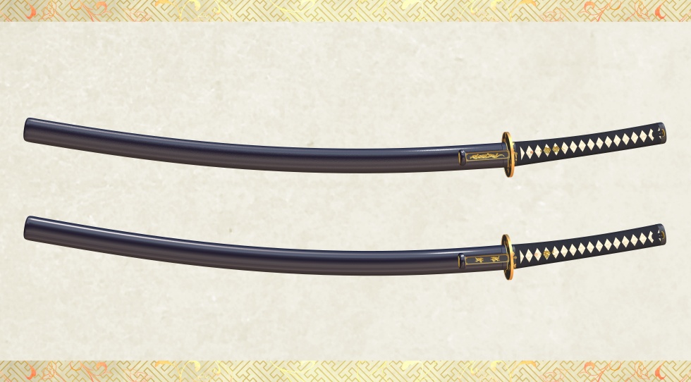 本作長義+山姥切国広セット【名刀3D素材シリーズ】