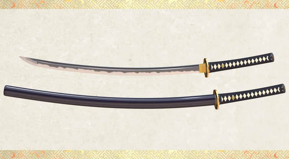 本作長義+山姥切国広セット【名刀3D素材シリーズ】