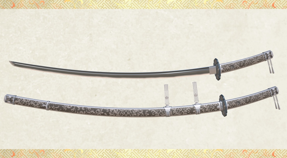 膝丸【名刀3D素材シリーズ】