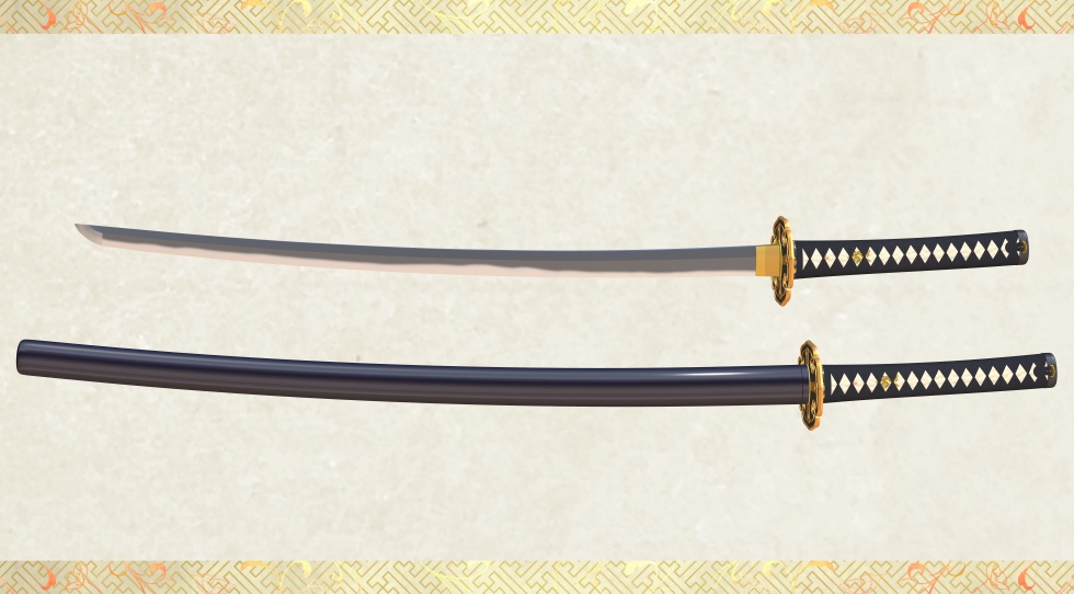 水心子正秀【名刀3D素材シリーズ】