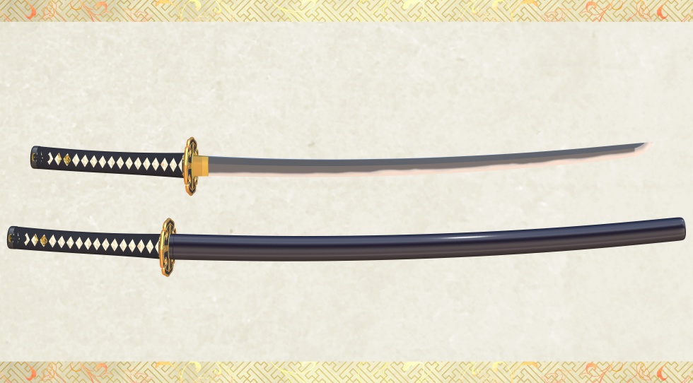 水心子正秀【名刀3D素材シリーズ】