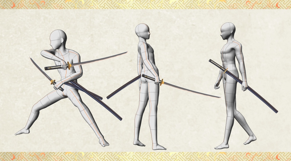 水心子正秀【名刀3D素材シリーズ】