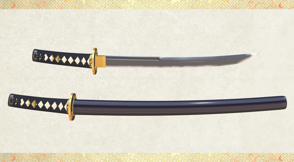 鯰尾藤四郎【名刀3D素材シリーズ】