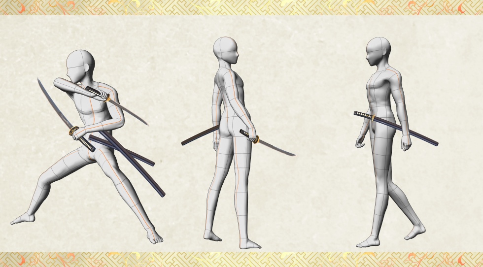 鯰尾藤四郎【名刀3D素材シリーズ】