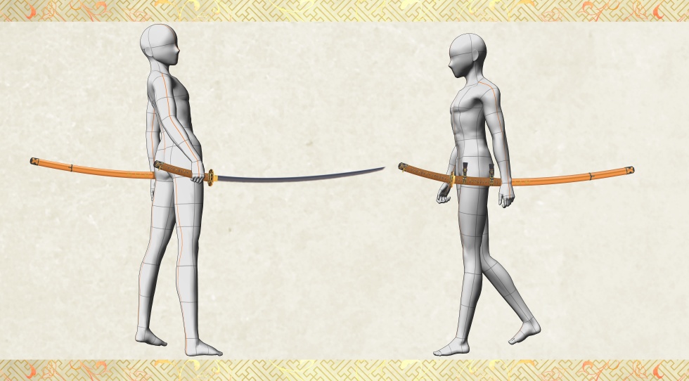 三日月宗近【名刀3D素材シリーズ】