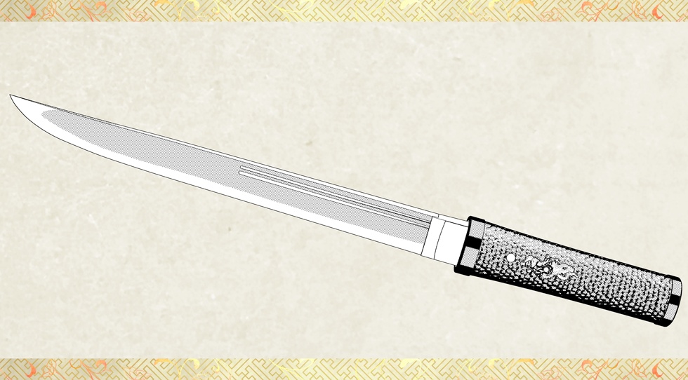 信濃藤四郎_二所物付き【名刀3D素材シリーズ】