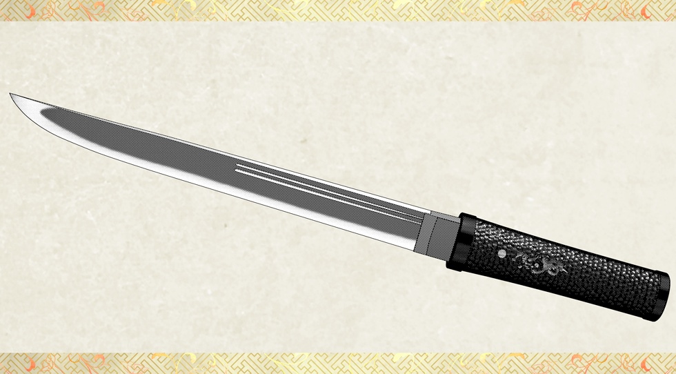 信濃藤四郎_二所物付き【名刀3D素材シリーズ】