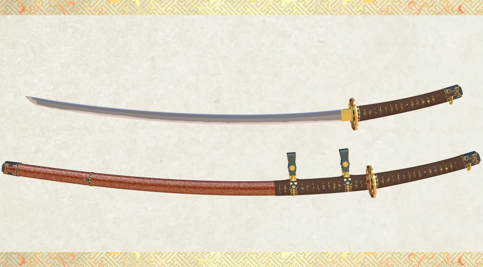 童子切安綱【名刀3D素材シリーズ】