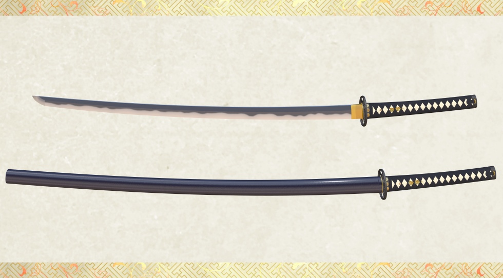 加州清光+大和守安定セット【名刀3D素材シリーズ】