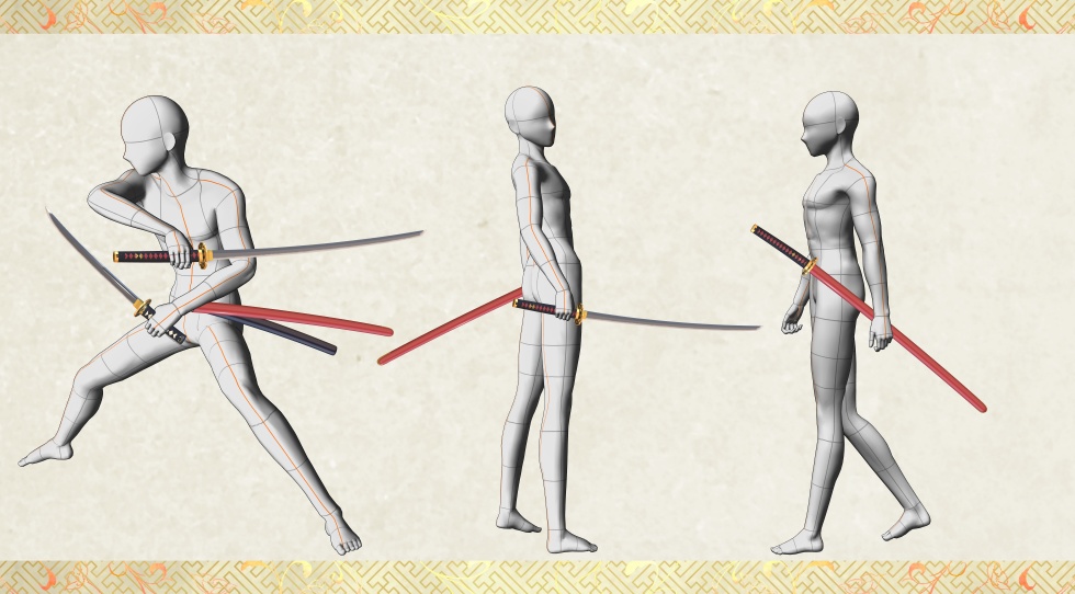 加州清光【名刀3D素材シリーズ】