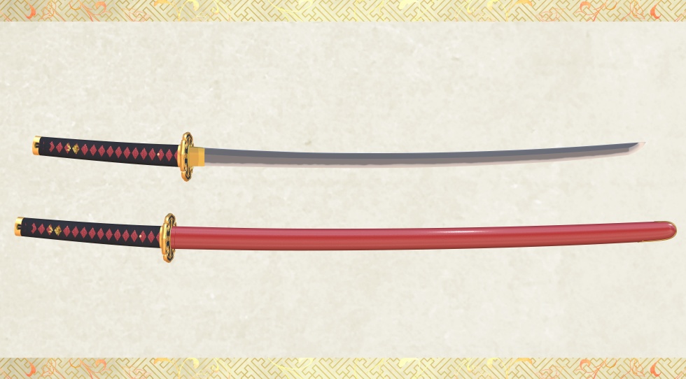 加州清光【名刀3D素材シリーズ】