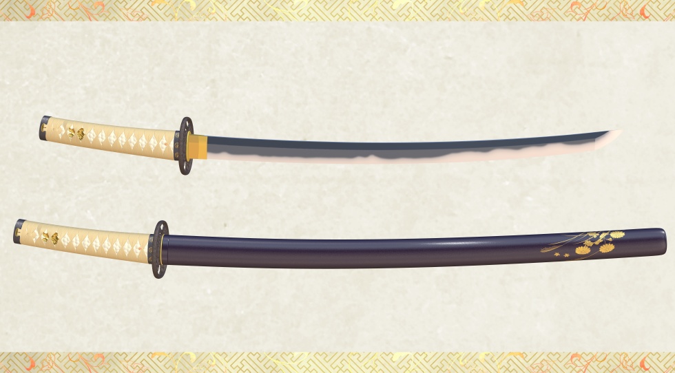 籠手切郷【名刀3D素材シリーズ】