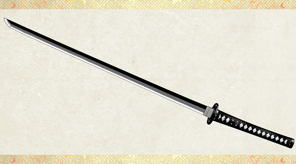 陸奥守吉行_三所物付き【名刀3D素材シリーズ】