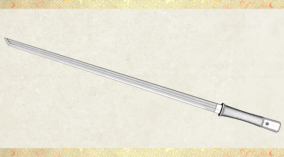 七星剣_方頭大刀版【名刀3D素材シリーズ】