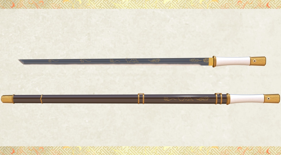 七星剣_方頭大刀版【名刀3D素材シリーズ】