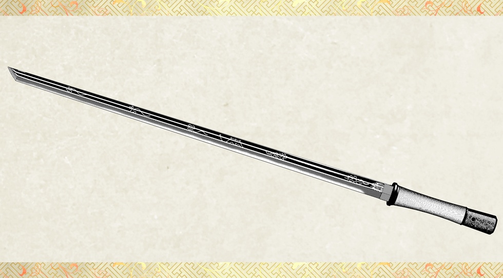 七星剣_方頭大刀版【名刀3D素材シリーズ】