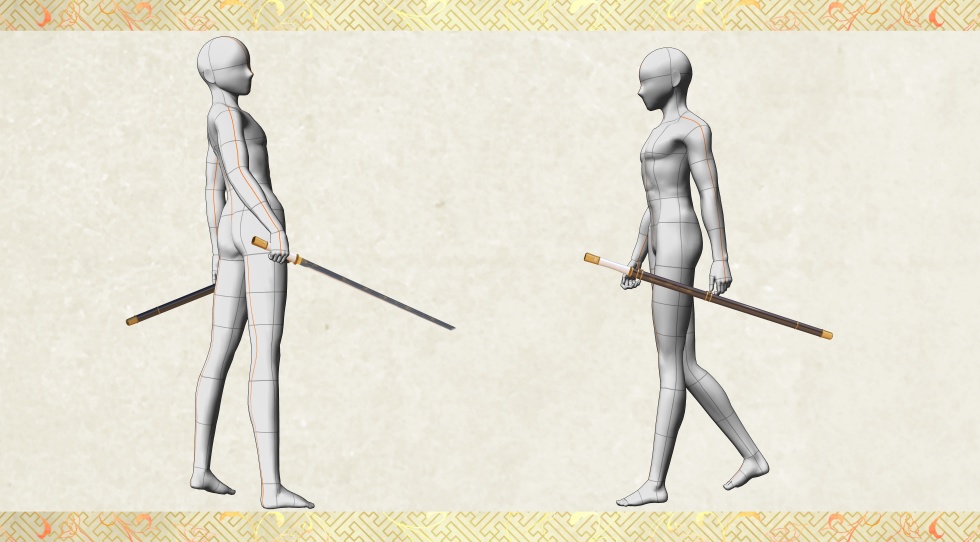 七星剣_方頭大刀版【名刀3D素材シリーズ】