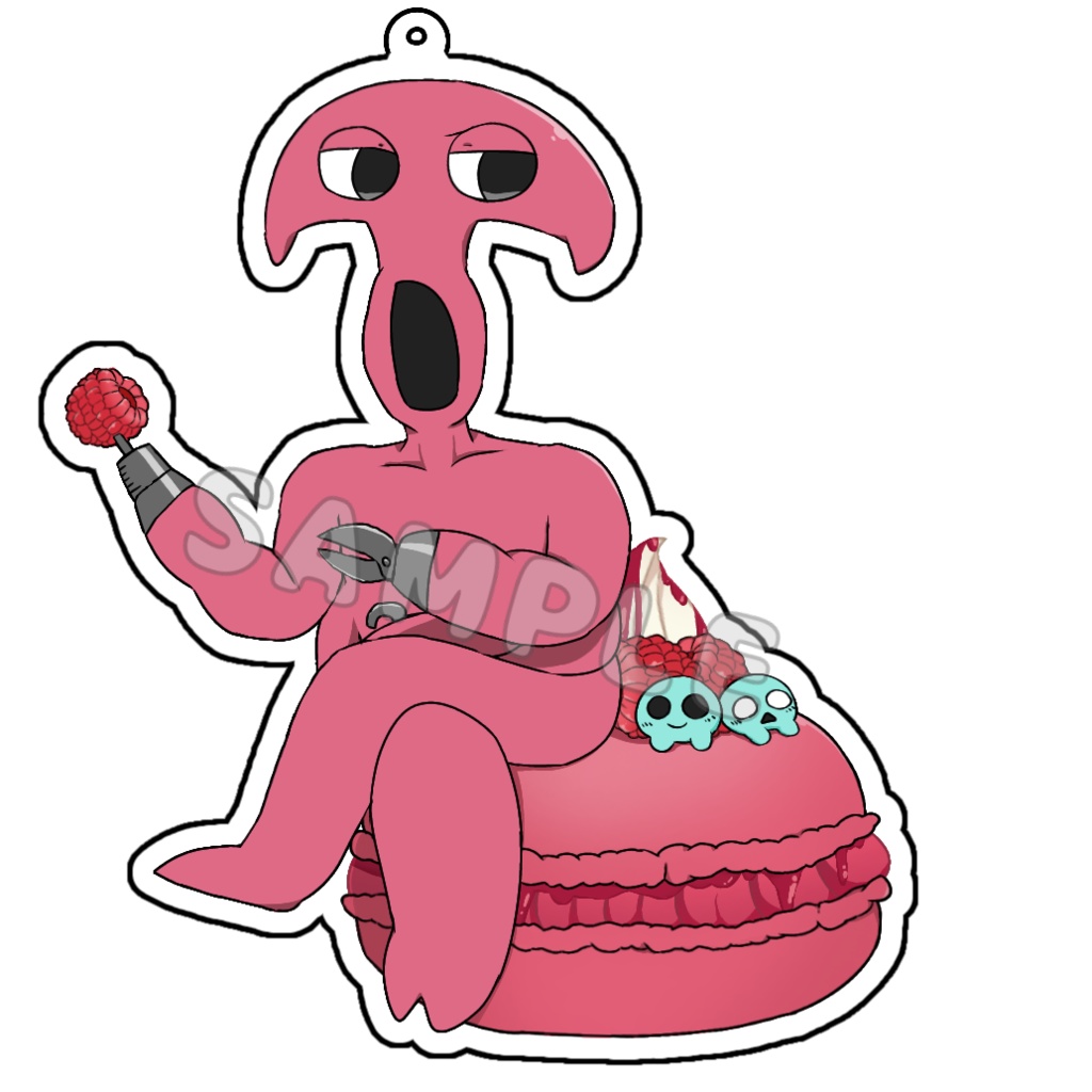 バンマカロンアクリルキーホルダー