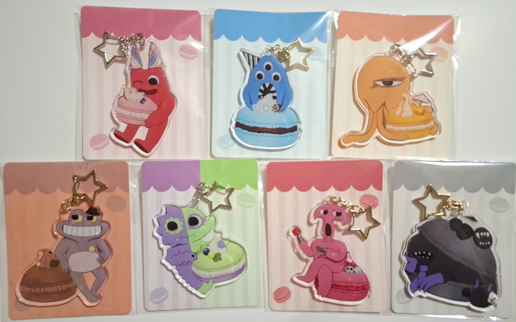 バンマカロンアクリルキーホルダー