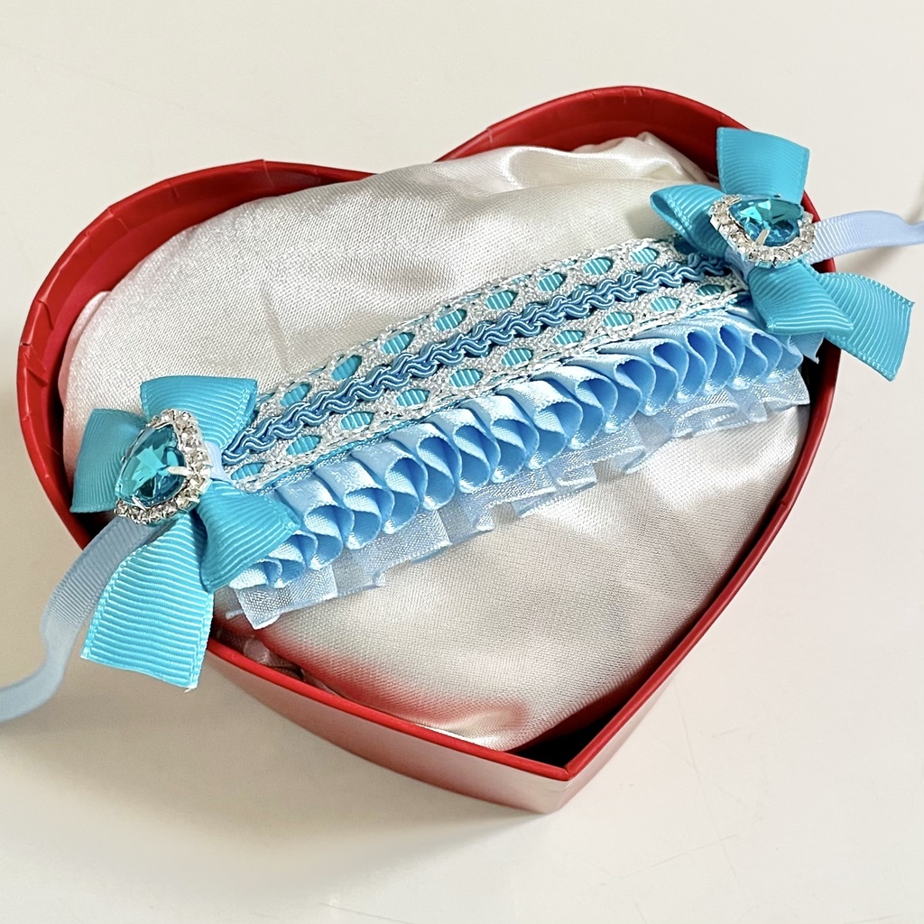 水色×♡ヘッドドレス【ツイステEXマスコット】