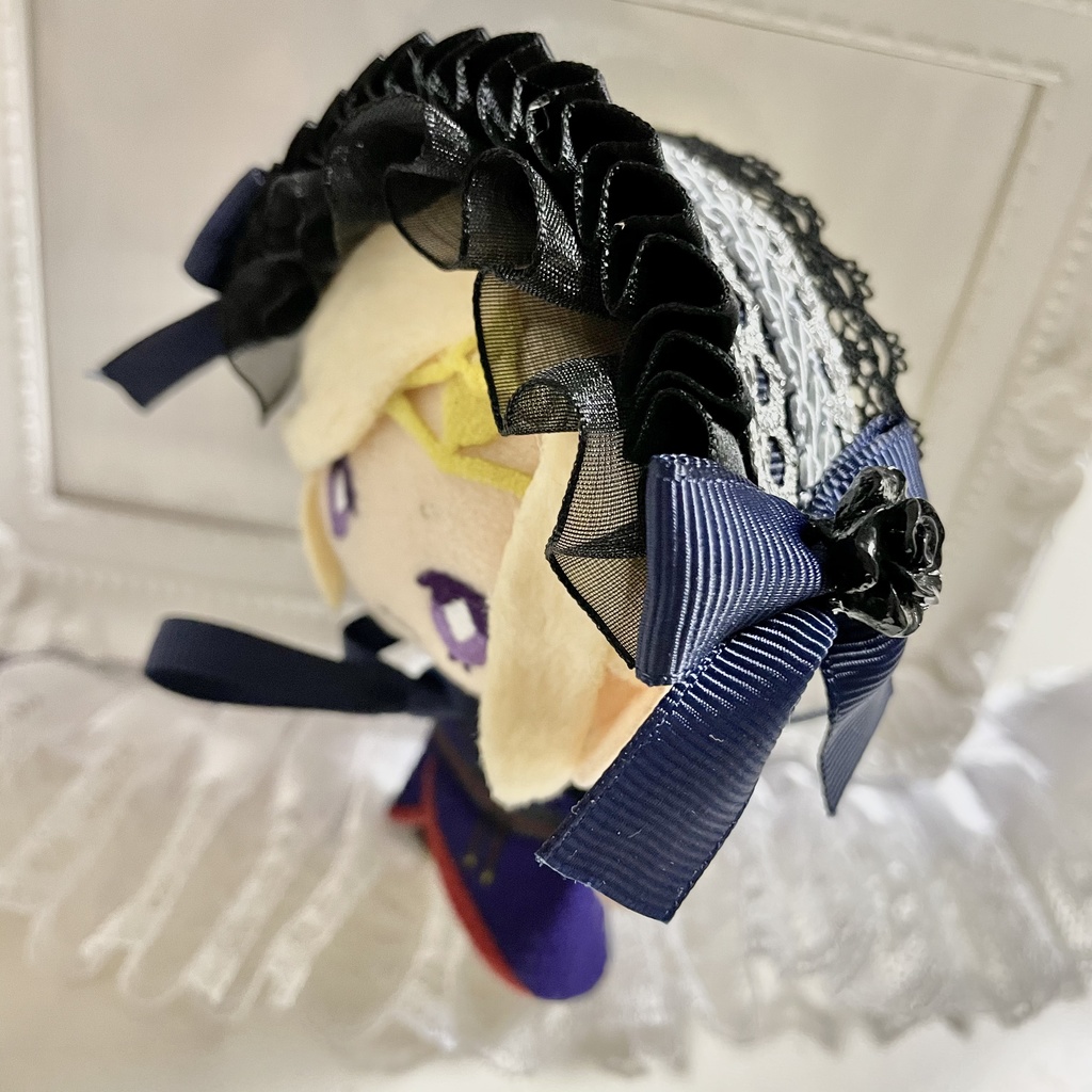 白黒バラヘッドドレス【ツイステEXマスコット】