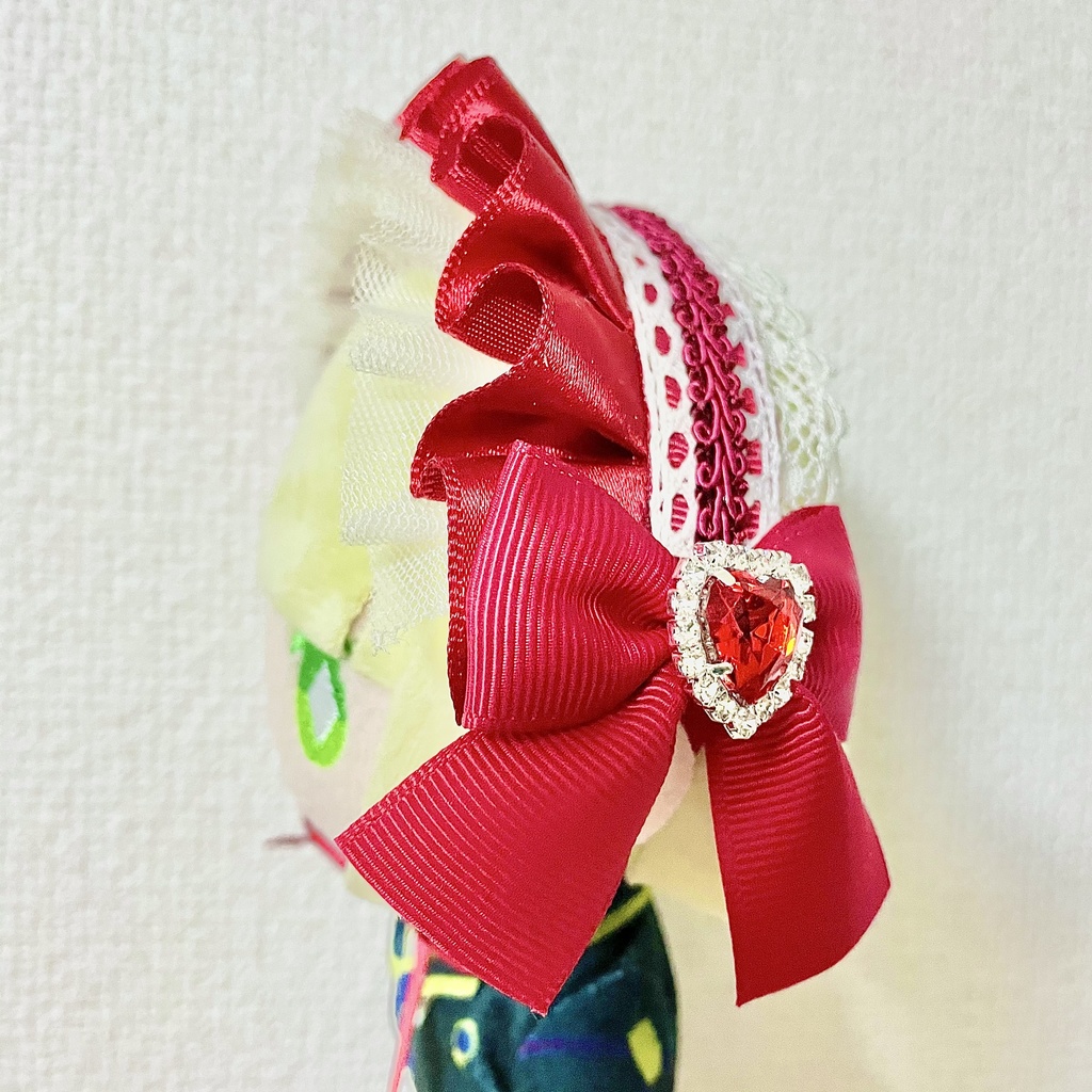 赤♡ヘッドドレス【ぬいぐるみ用サイズ】