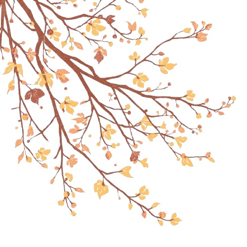【温もりリソグラフ】秋の植物1 クリップアート25セット+α (PNG/300dpi)