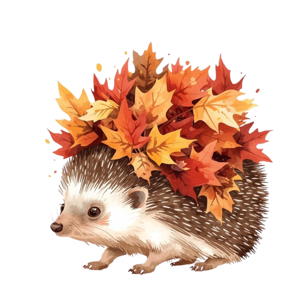 【温もり水彩】🍂秋の動物クリップアート 20セット+α (PNG/300dpi)