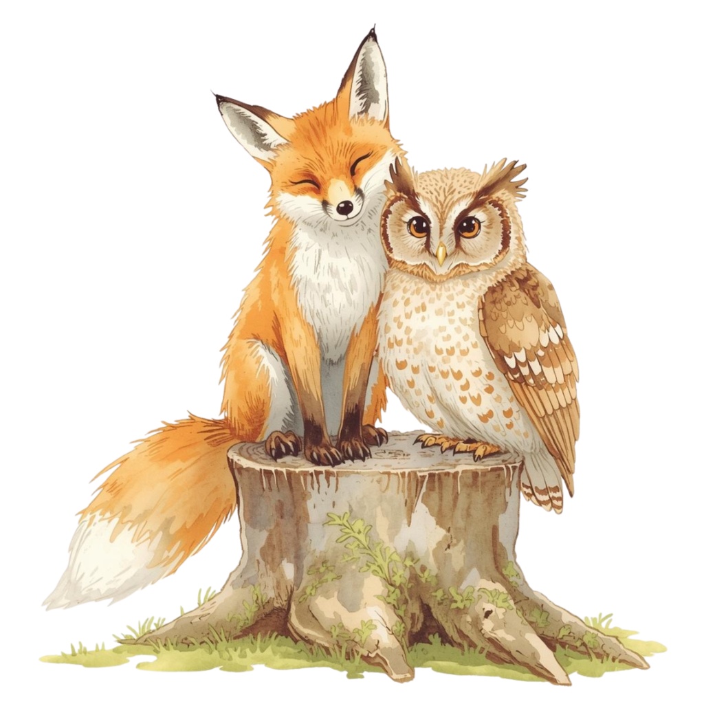 【温もり水彩】🍂秋の動物クリップアート 20セット+α (PNG/300dpi)