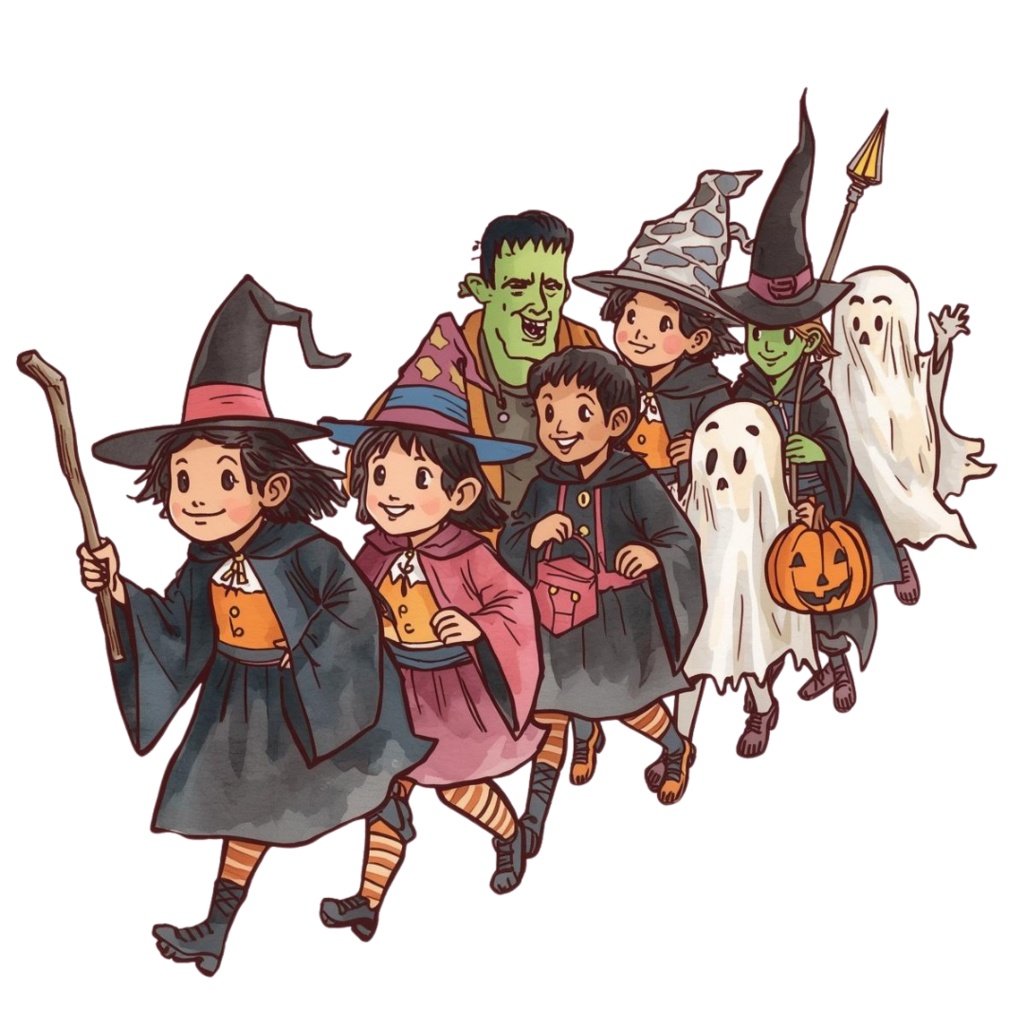 【温もり水彩】🍂ハロウィンクリップセット 20セット+α (PNG/300dpi)