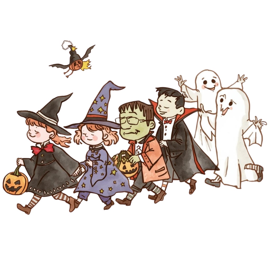 【温もり水彩】🍂ハロウィンクリップセット 20セット+α (PNG/300dpi)