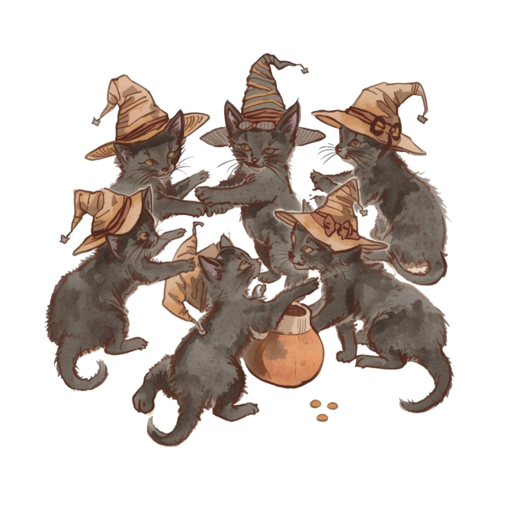 【温もり水彩】🍂ハロウィンクリップセット 20セット+α (PNG/300dpi)