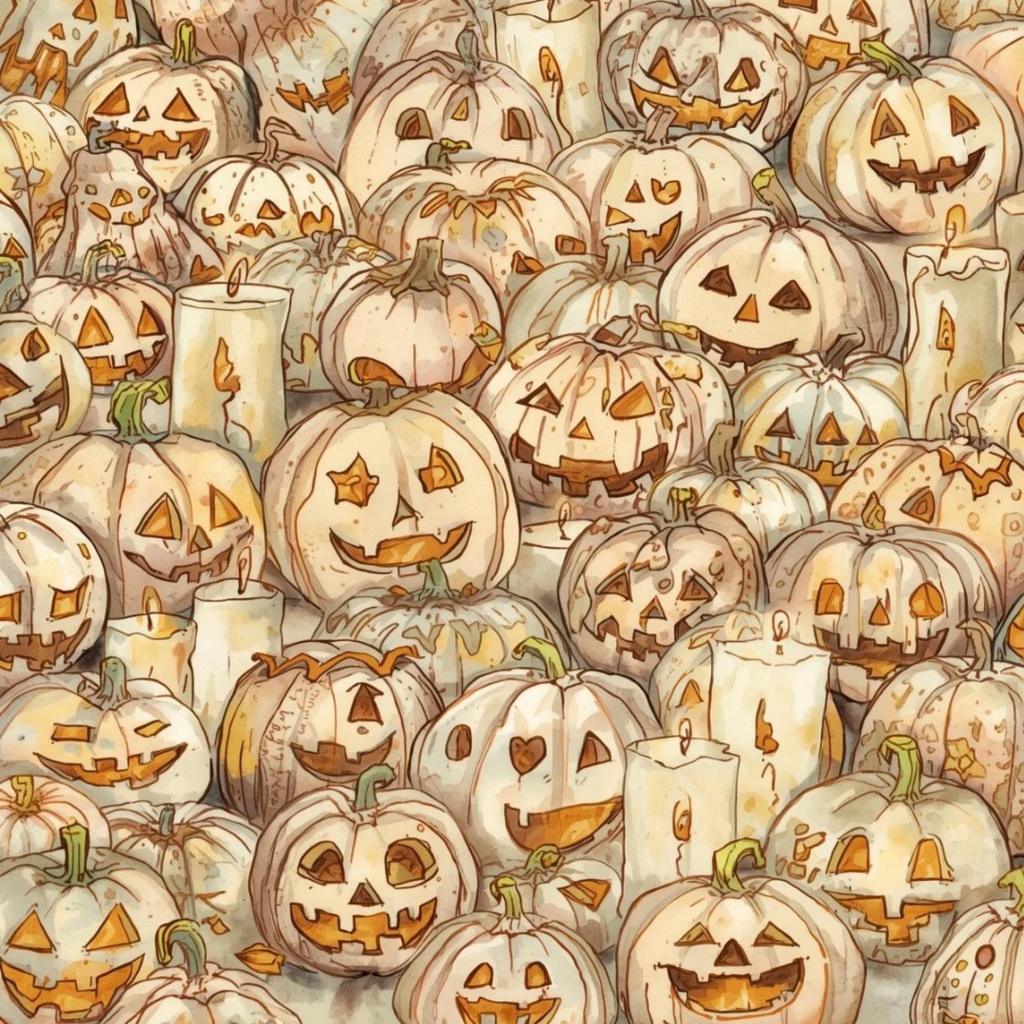 【温もり水彩】🍂ハロウィンクリップセット 20セット+α (PNG/300dpi)