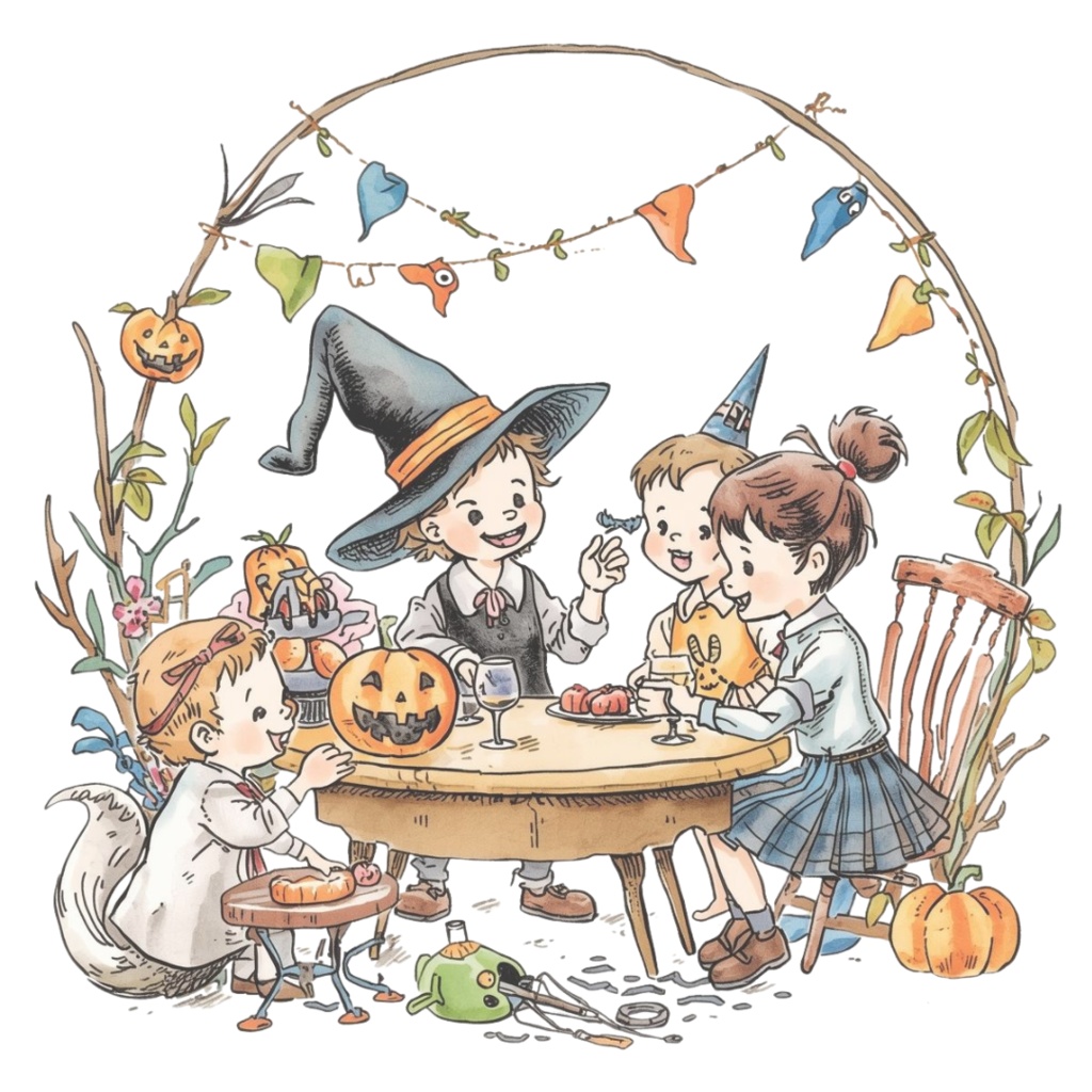 【温もり水彩】🍂ハロウィンクリップセット 20セット+α (PNG/300dpi)