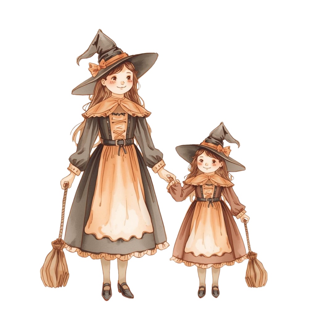 【温もり水彩】🍂ハロウィンクリップセット 20セット+α (PNG/300dpi)