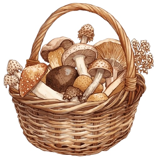 【温もりリソグラフ】秋の食べ物クリップアートセット20+α (PNG/300dpi)