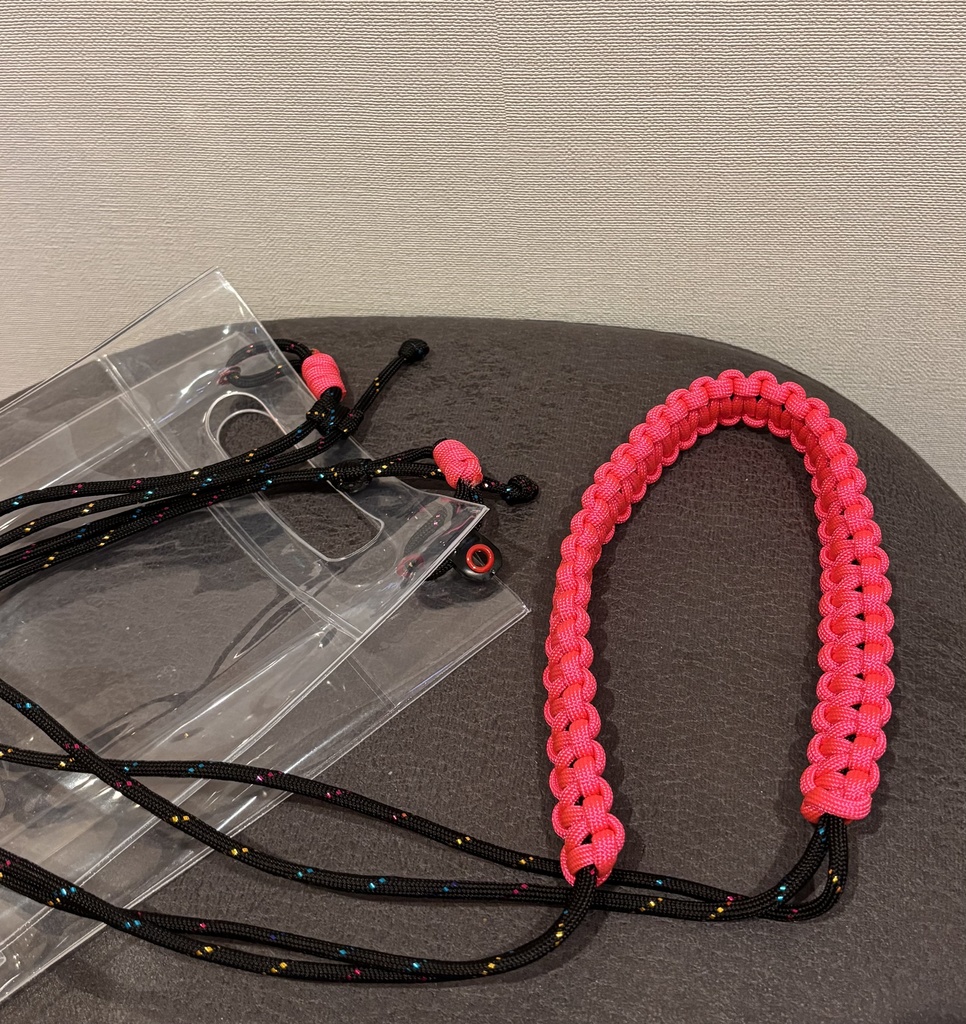 ソフビとお出かけ お散歩バッグ　ピンク　バリフック付き