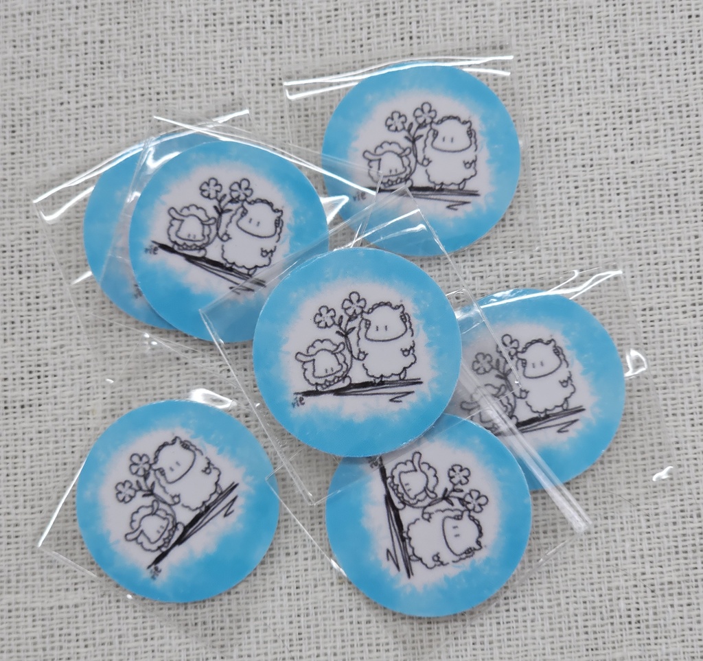 ウールうさステッカー小