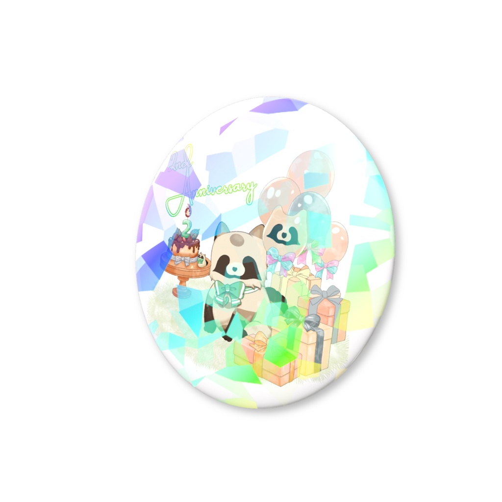 【限定】2周年記念缶バッジ