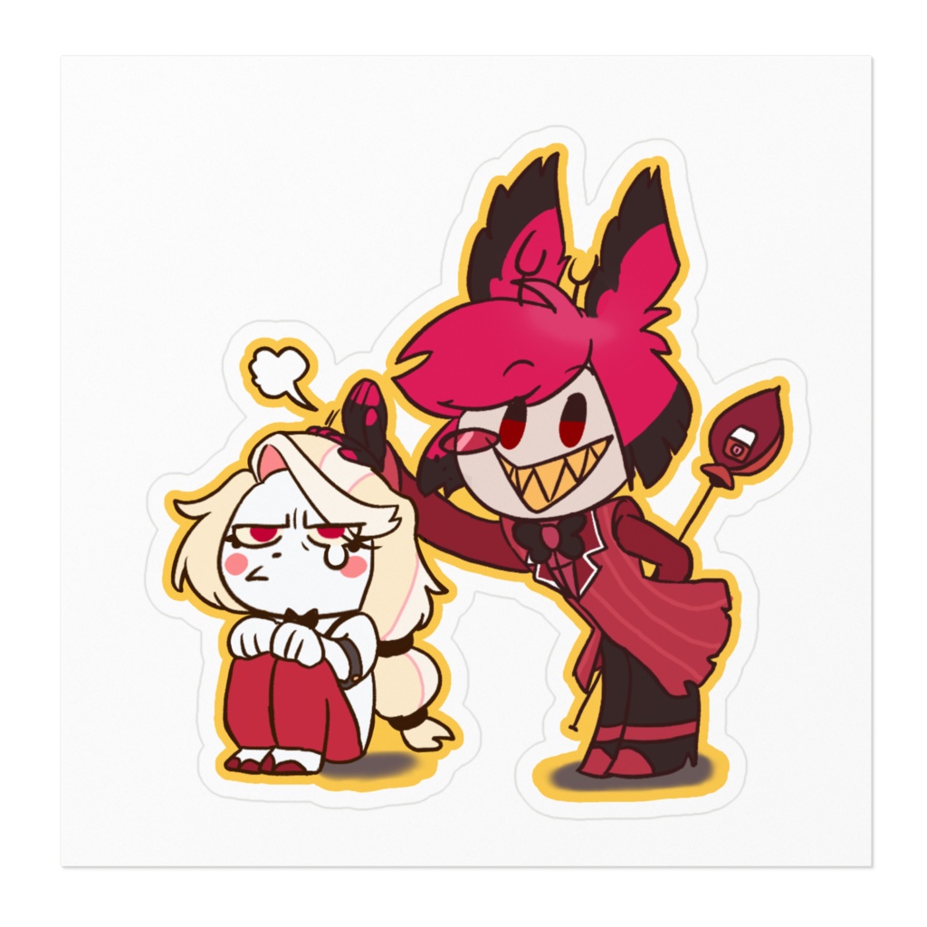 あたまポンポンアラチャステッカー