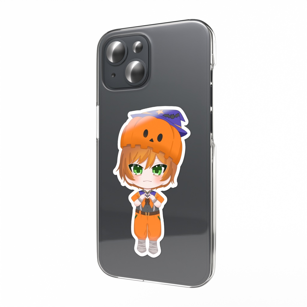 ゆびはーとはろうぃんかぼちゃシール