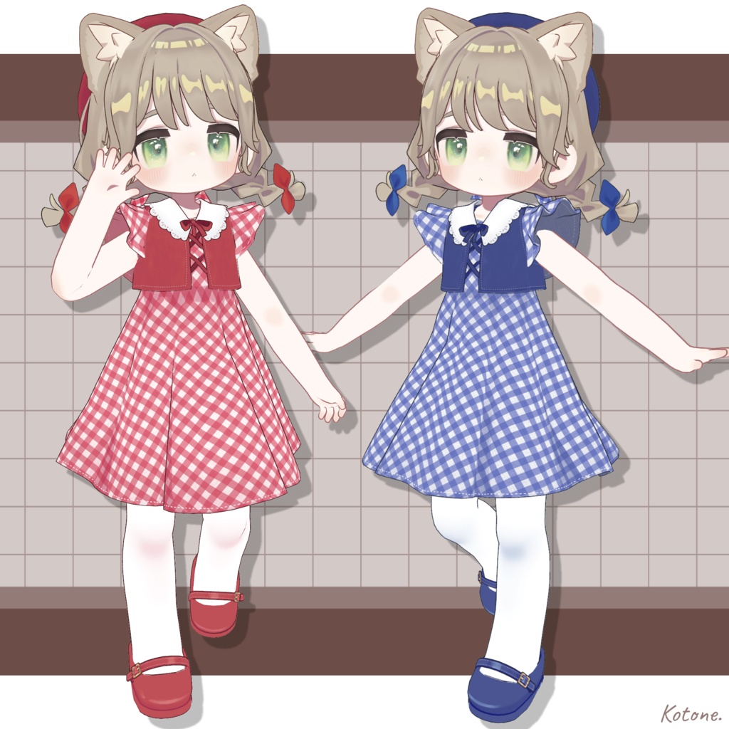 おめかしワンピース【複数アバター対応】