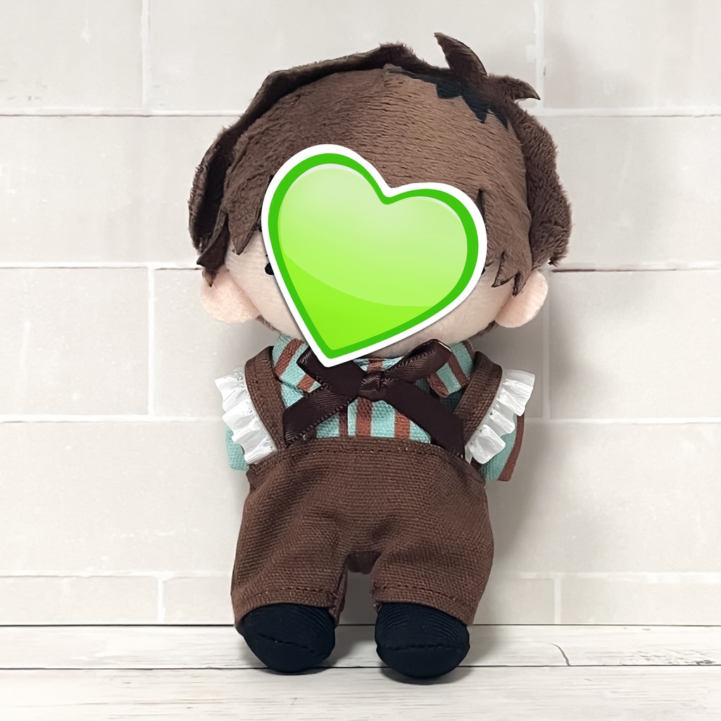 ぬい服 シャツ&サロペット チョコミントカラー (チルぬい用)