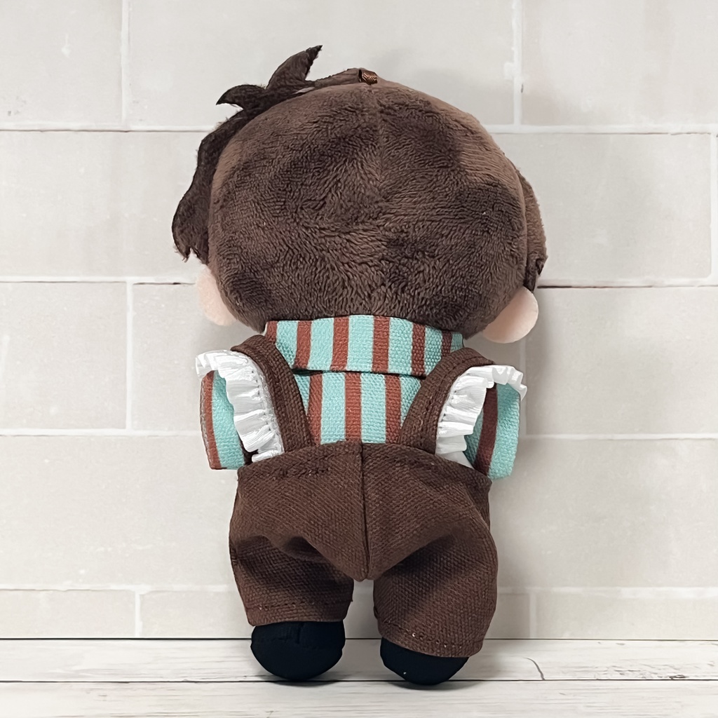 ぬい服 シャツ&サロペット チョコミントカラー (チルぬい用)