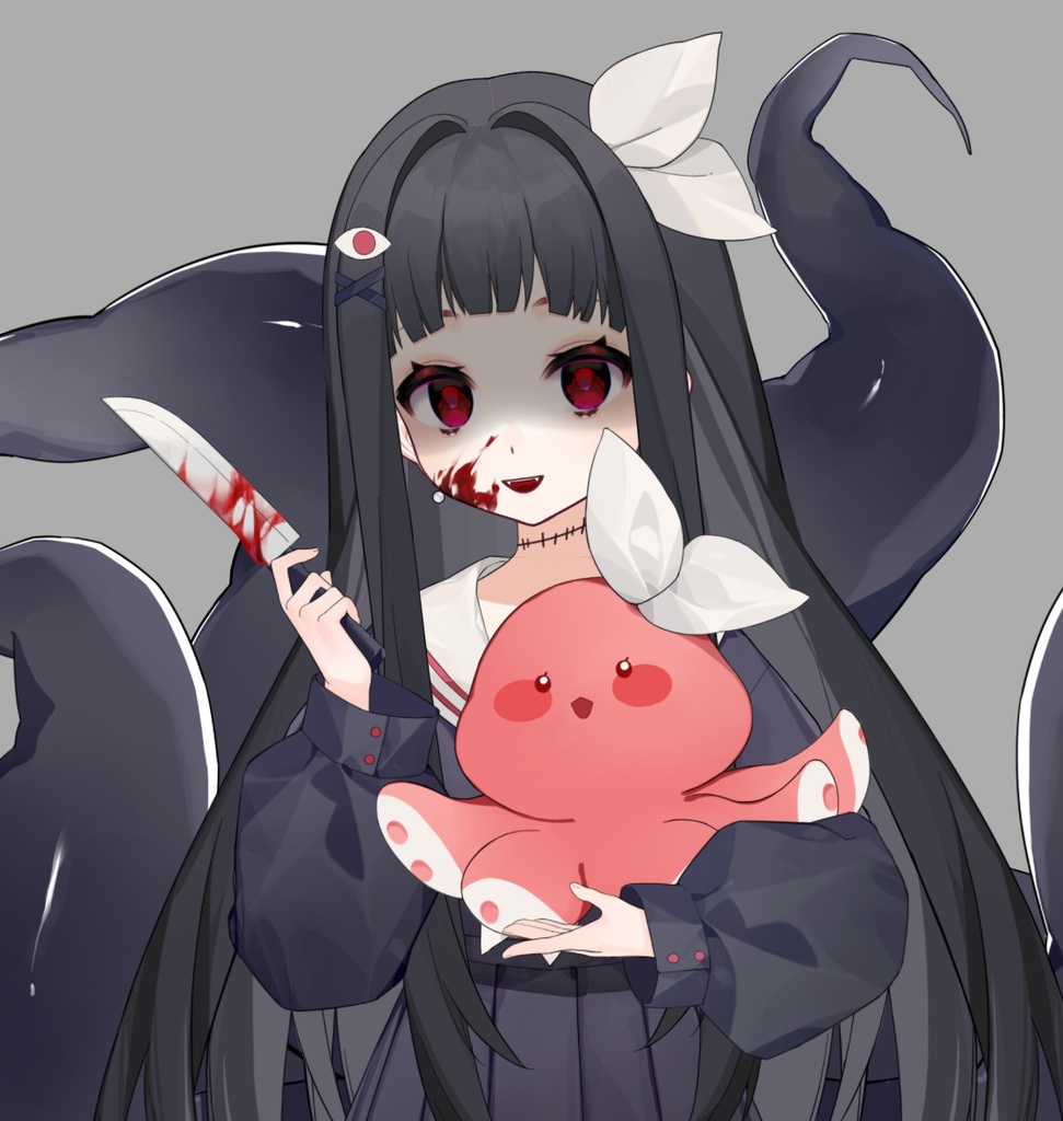 【live2d モデル】2着の服 黒髪の少女 Vtube studio