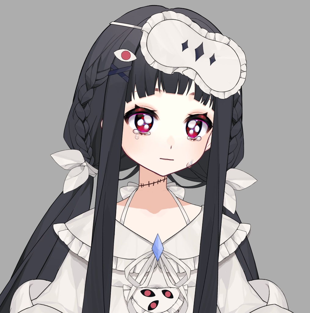 【live2d モデル】2着の服 黒髪の少女 Vtube studio