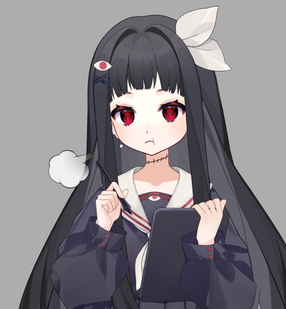 【live2d モデル】2着の服 黒髪の少女 Vtube studio