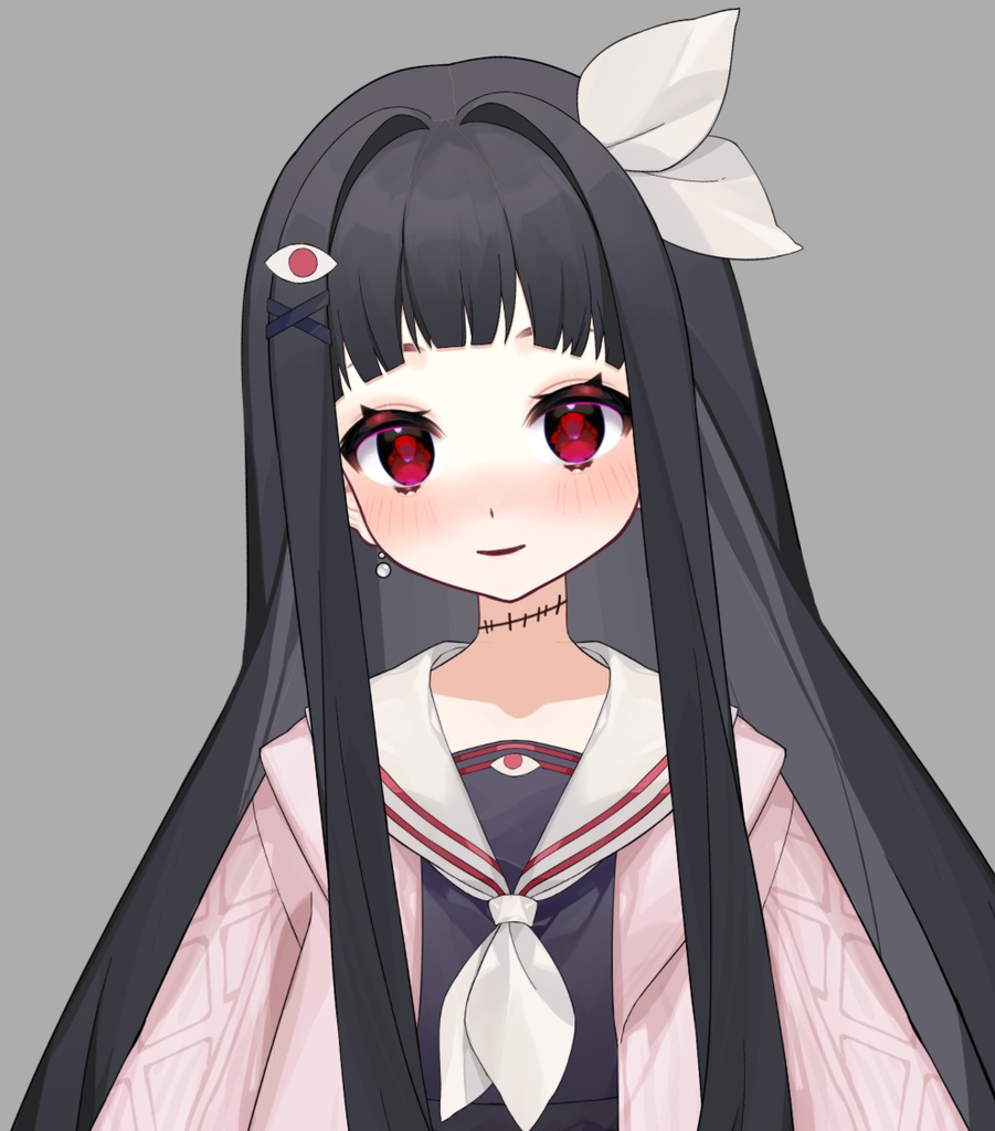 【live2d モデル】2着の服 黒髪の少女 Vtube studio