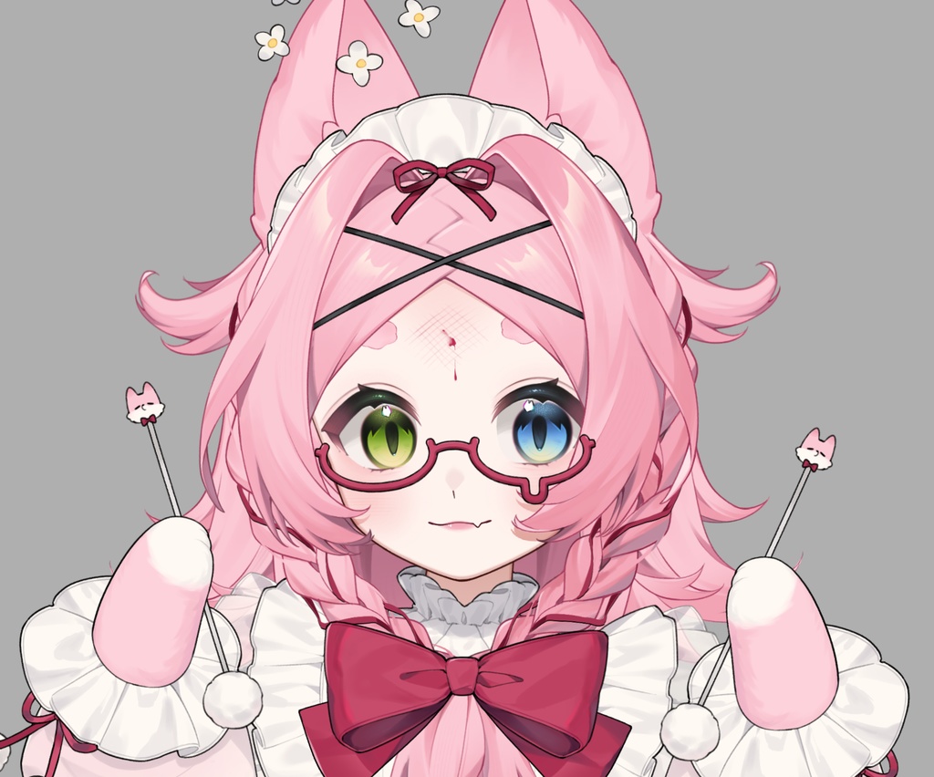 【live2d モデル】Fuwawa Pink Dessert Master Fox - Vtube studio